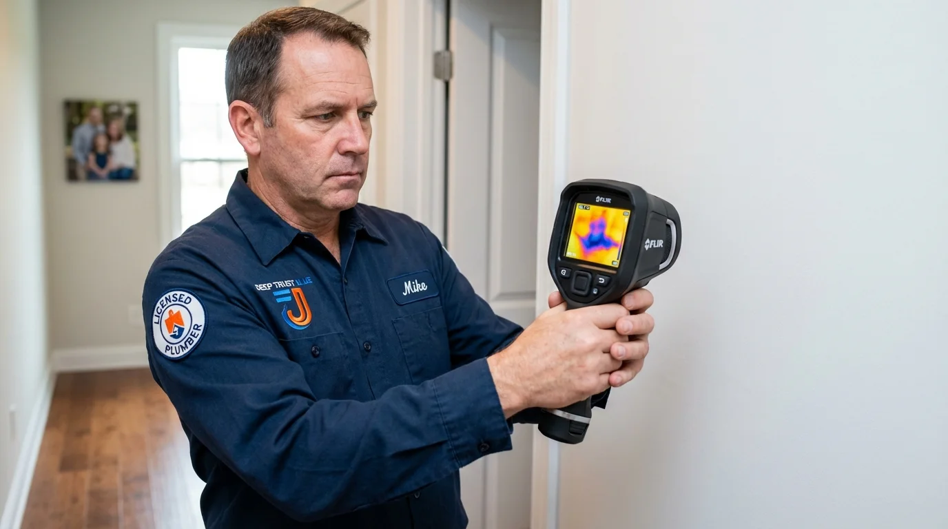 Thermal imaging leak detection by Johns Plumbing LLC in Willows